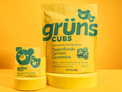 Gruns Cubs Superfoods Greens Gummies