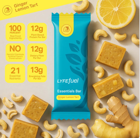 LyfeFuel Essentials Bar Ginger Lemon Tart