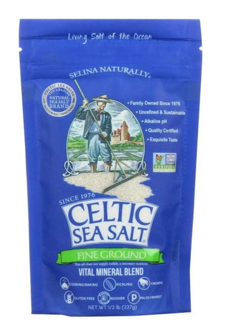 Celtic Sea Salt Fine Ground 1/2 lbs