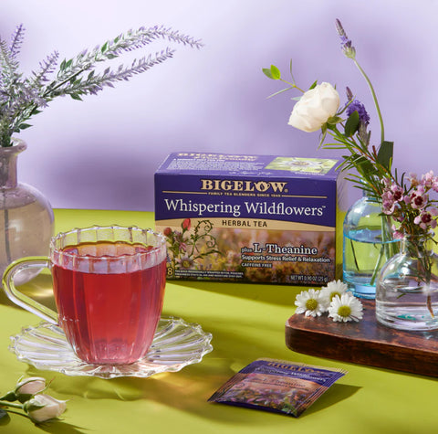 BIGELOW Whispering Wildflowers Herbal Tea 18 Tea Bags