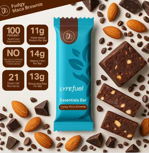 LyfeFuel Essentials Bar Fudgy Maca Brownie